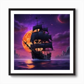 Haunted Galleon Art Print