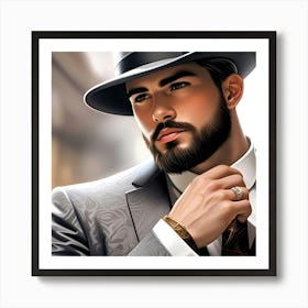 Creative Male Portrait 49 Art Print