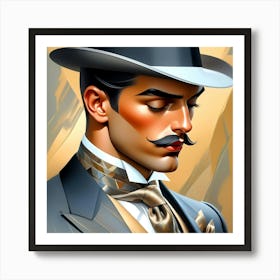 Creative Male Portrait 35 Art Print