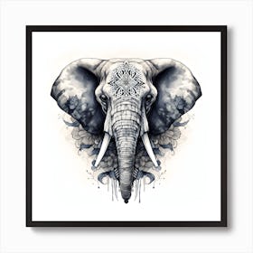 Elephant Series Artjuice By Csaba Fikker 007 1 Art Print
