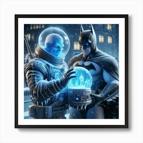 Batman And Iceman 7 Art Print