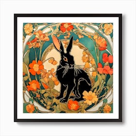 Tudor Rabbit Art Print