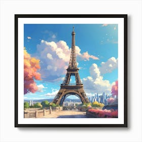 Paris Eiffel Tower 1 Art Print