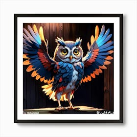 Nightcap Owl 1 Art Print