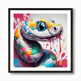 Snake Painting Art Print