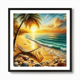 Sunset Beach Art Print