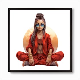 Yoga Girl Art Print