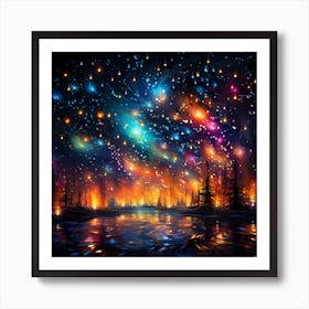 Festive Night Art Print