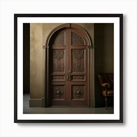 Default Create Unique Design Of Antique Doors 1 2 Art Print