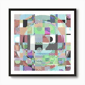 Geometric Etchings - #3 Art Print