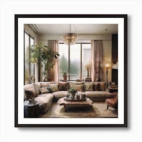 Rustic Living Room 1 Art Print
