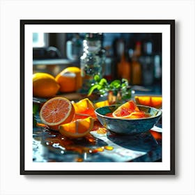 Watercolor Modern Itchen Studio Photography Complex Details High Detail Art Print