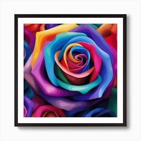 Colorful Roses 14 Art Print