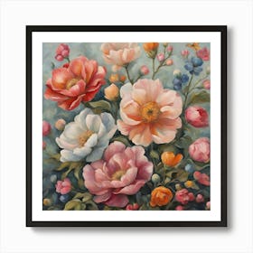 Peonies 3 Art Print