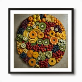 Circle Of Fruit Art Print