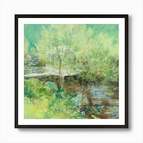 Bridge Over The Stream Art Print