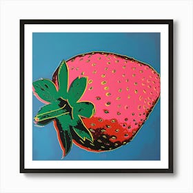 Big Strawberry Pop Art 2 Art Print