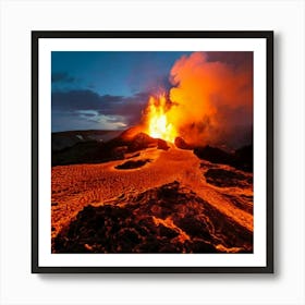 Firefly Dynamic Eruption Of Molten Lava With Fiery Colors 63478 (2) Poster