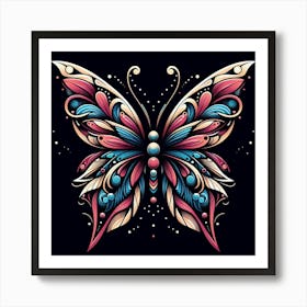 Modern Butterfly Art 1 Art Print