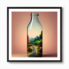Life in a bottle 1 Art Print