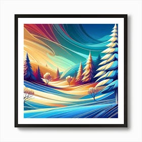 Winter Landscape 13 Art Print