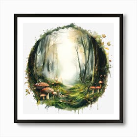 Forest Path Poster