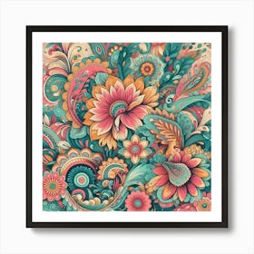 Paisley Pattern Art Print