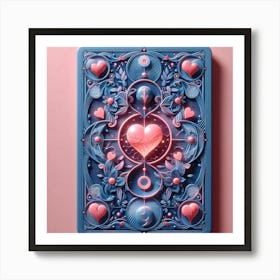 Heart Playing Card Art Print