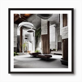 Modern Living Room Art Print