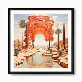 Archway To The Desert Art Print