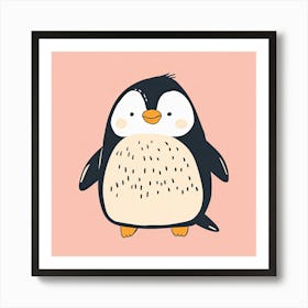 Charming Illustration Penguin3 Art Print