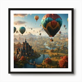 Hot Air Balloons Art Print