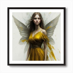Golden Fairy Art Print