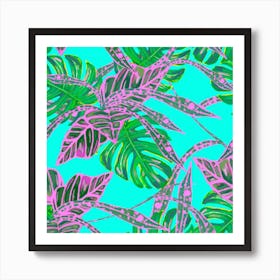 Painting Oil Leaves Reason Pattern Art Print