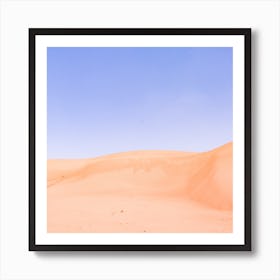 Sandy Desert Landscape Oman Art Print