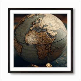 World Globe Art Print