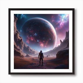 Space Landscape Art Print