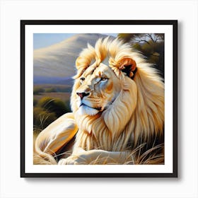 Lion Painting 85 Art Print