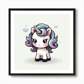 Cute Unicorn 37 Art Print