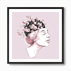 Sweet Thoughts Square Art Print