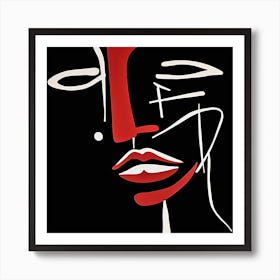 Face Of A Woman 1 Art Print