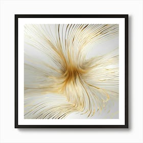 Gold Swirl Canvas Print Art Print