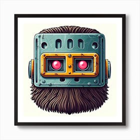 Robot Head 1 Art Print