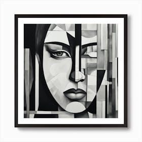 Abstract By Rahul Black And White Abstract Art Art Print