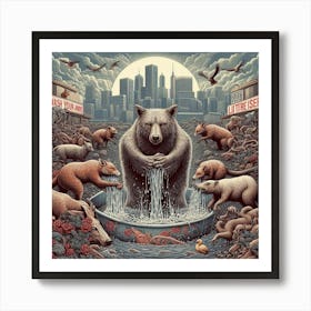 Wash Your Hands Filthy Animal Art Print 4 Art Print