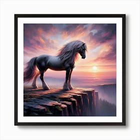 Sunset Horse 62 Art Print