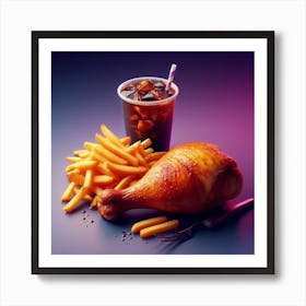 Chicken Food Restaurant87 Art Print