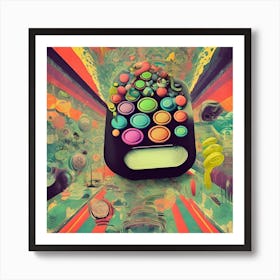 Pill Of Bliss Retro Surreal Art Collage Art Vintage Wall Print Trippy Wall Art Ostto8uj Upscaled Art Print