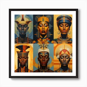 Egyptian Women 2 Art Print