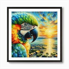 Parrot of Amazon parrot 4 Art Print